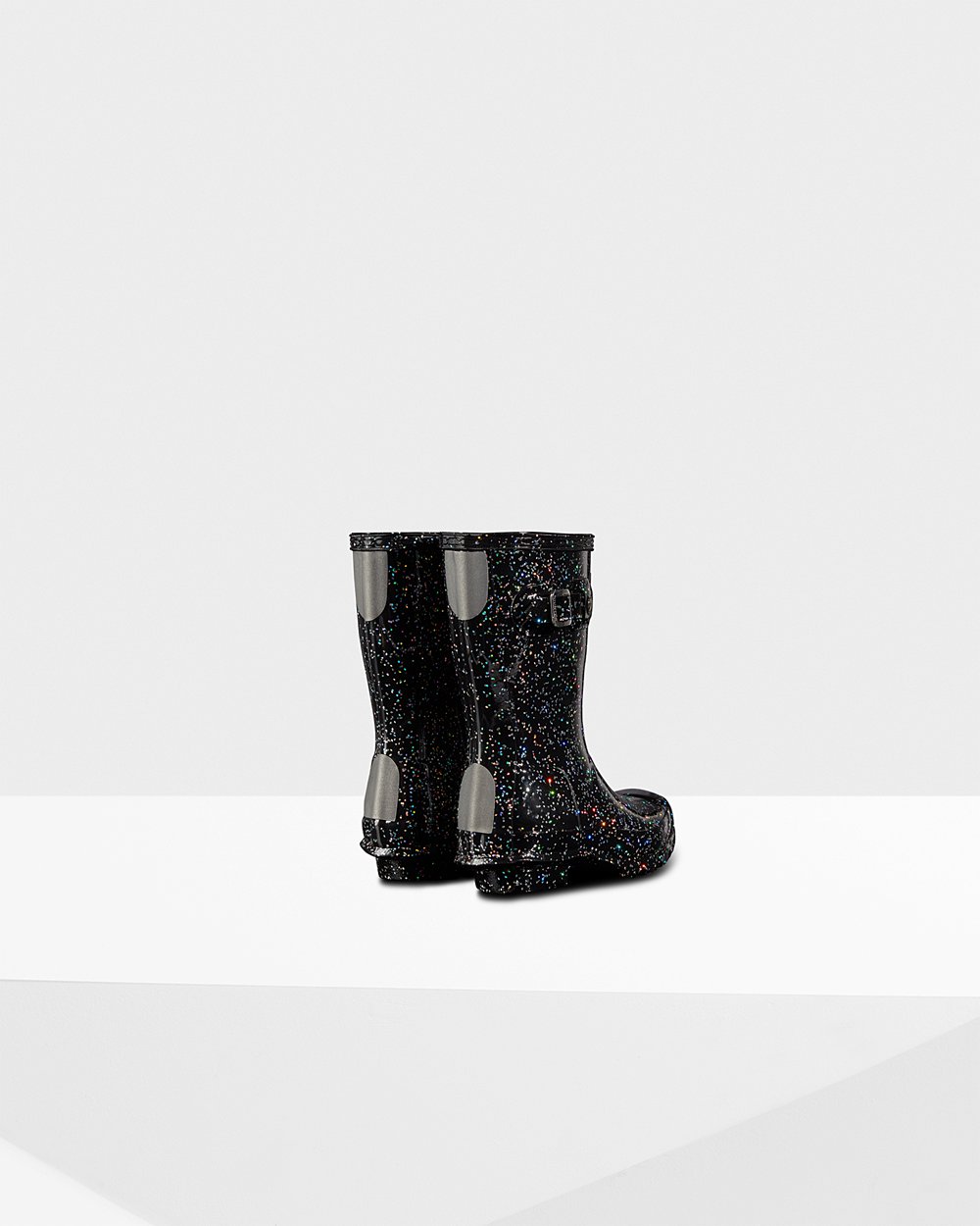 Galochas Hunter Criança Pretas - Original Little Giant Glitter - 65MEGHJXD